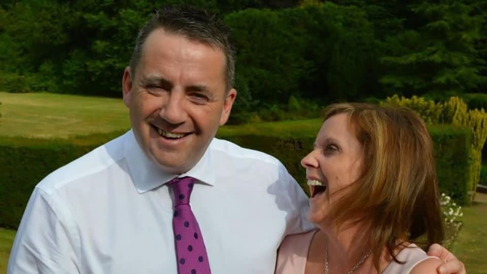 BBC racing commentator John Hunt and his wife, Carol. - from BBC