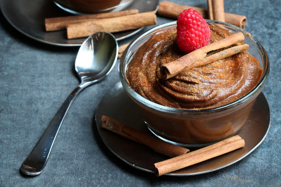 Vegan Mexican Sweet Potato Chocolate Pudding