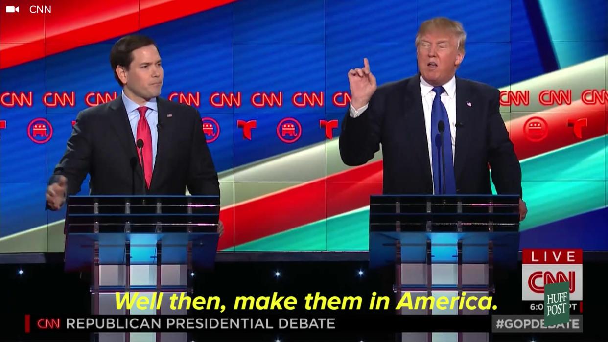 Marco Rubio And The Audience Vs. Trump