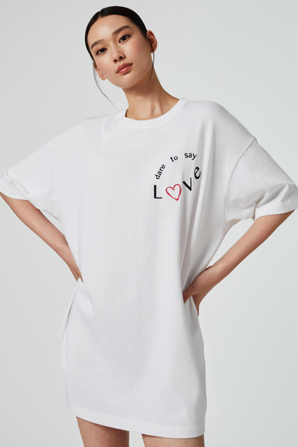 "Dare to say Love" logo T-shirt from the Victoria's Secret x Rui-Built collaboration.
