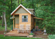 <body> <p>Designed by Wind River Tiny Homes, this blissful bungalow has its Tennessee roots to thank for its Southern charm. Within the walls of the 115-square-foot residence, there's space for a dual-burner cooktop, a 32-inch <a rel="nofollow noopener" href=" http://www.bobvila.com/slideshow/13-unusual-tips-for-your-cleanest-bathroom-ever-48495?bv=yahoo" target="_blank" data-ylk="slk:shower stall;elm:context_link;itc:0;sec:content-canvas" class="link ">shower stall</a>, and a 10-foot sleeping loft, which can be accessed quickly and easily via an integrated ladder.</p> <p><strong>Related: <a rel="nofollow noopener" href=" http://www.bobvila.com/slideshow/11-lessons-to-learn-from-airbnb-s-tiniest-homes-48413#.WD-pN6IrKRs?bv=yahoo" target="_blank" data-ylk="slk:11 Lessons to Learn from AirBnB's Tiniest Homes;elm:context_link;itc:0;sec:content-canvas" class="link ">11 Lessons to Learn from AirBnB's Tiniest Homes</a> </strong> </p> </body>