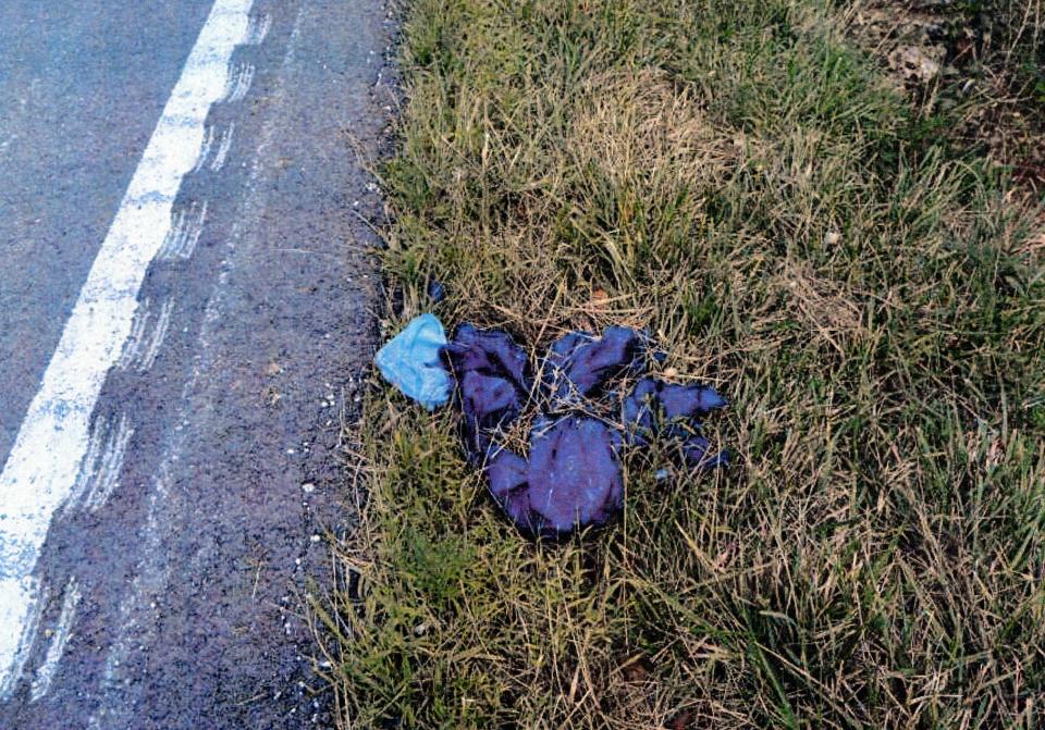 A blue jumpsuit was discovered on the side of  Highway 47 in Missouri. Fibers from the jumpsuit matched the fibers found on Teresa Sievers' dress.  / Credit: WINK