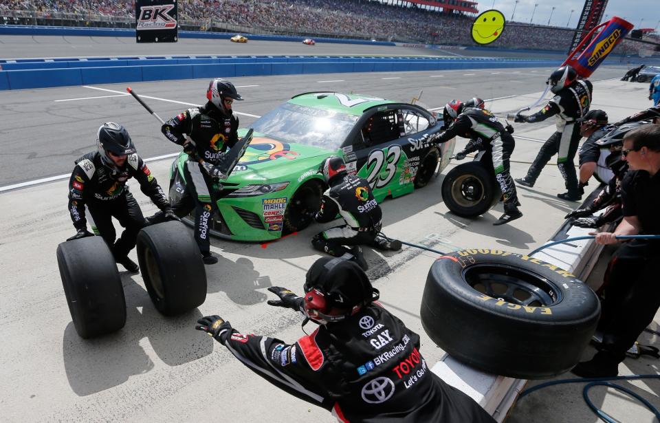 BK Racing has caused 10 of 23 caution flags this year. (Getty)