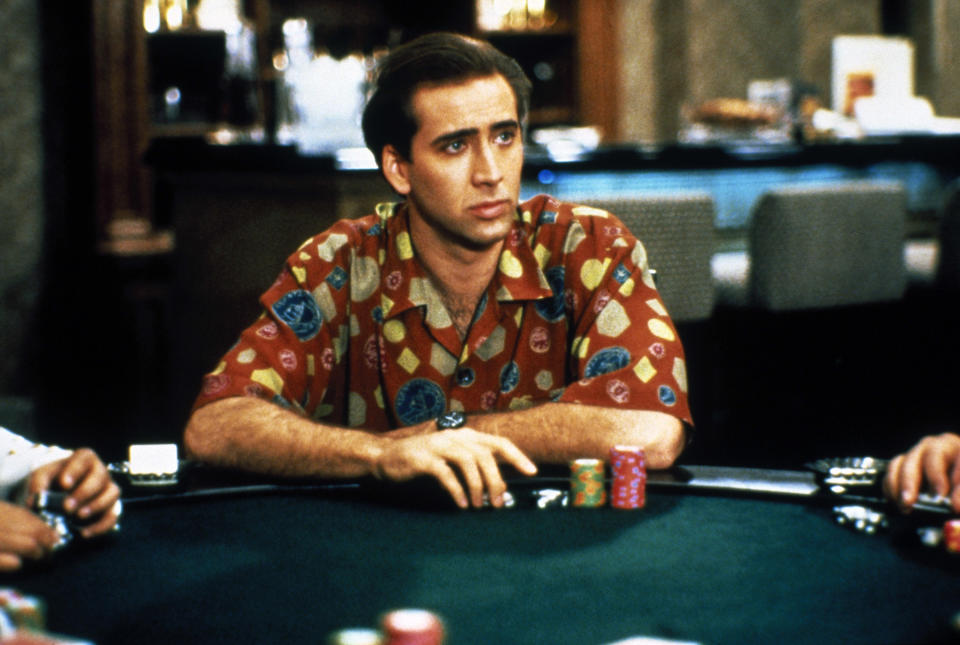 Nicolas Cage gambling in "Honeymoon in Vegas."