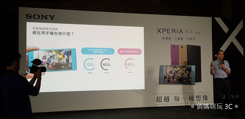 Sony Xperia XA1 Plus 超級中階智慧型手機正式登台！具備高畫素拍照、大螢幕以及大電池容量！還有 SBH24 炫彩立體聲藍牙耳機同步登場