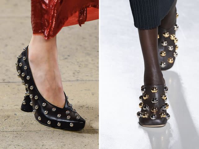 <p>Getty Images</p> From left: Lanvin, A.W.A.K.E. Mode.