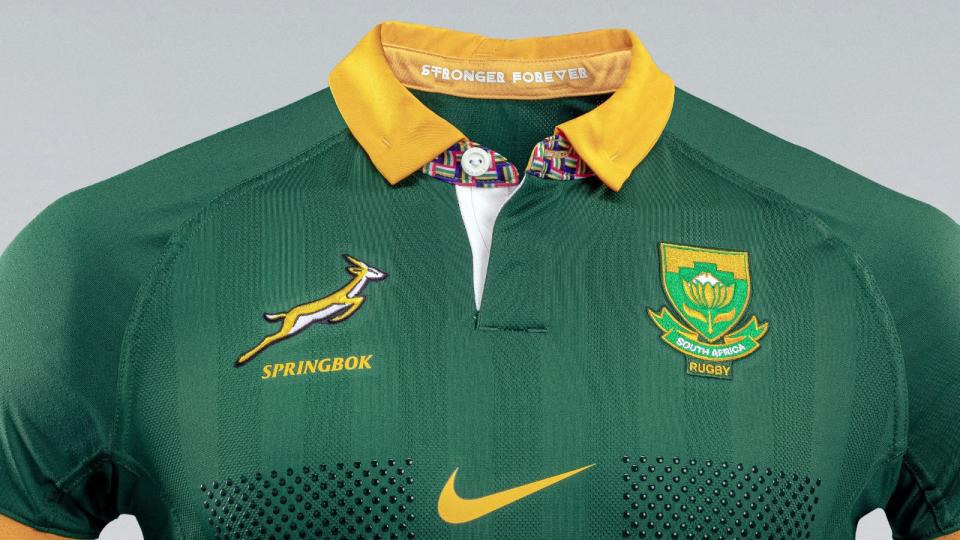 The new Springboks jersey designed by Nike for the 2023 Rugby Championship Credit: Alamy