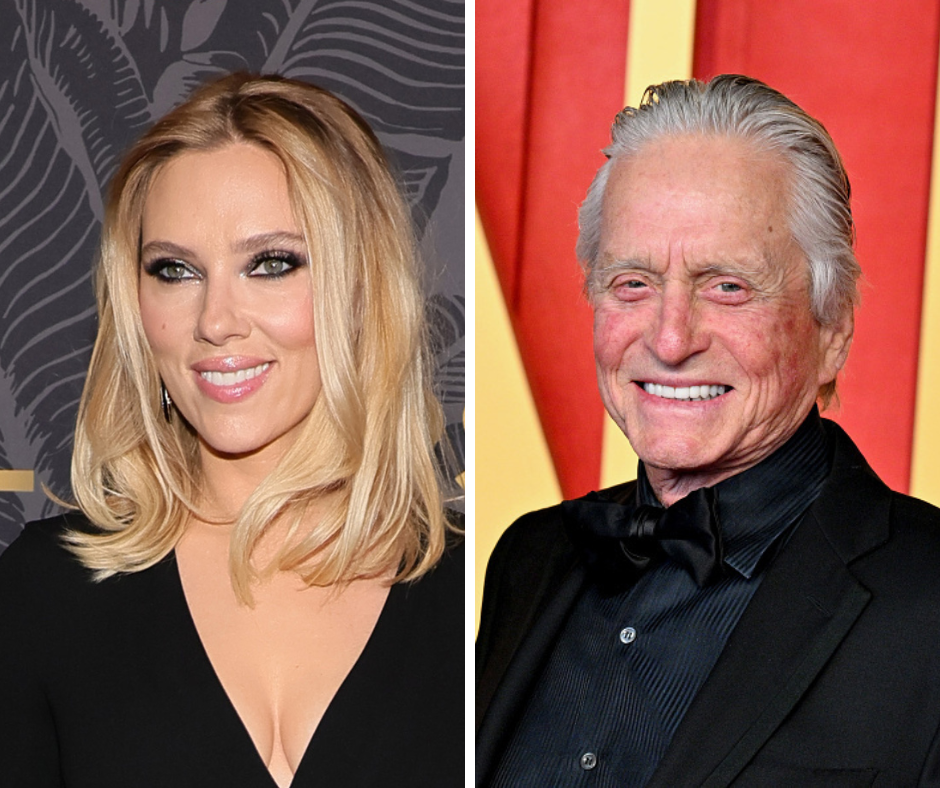 Michael Douglas found out he's related to his Marvel co-star Scarlett Johansson after an episode of 