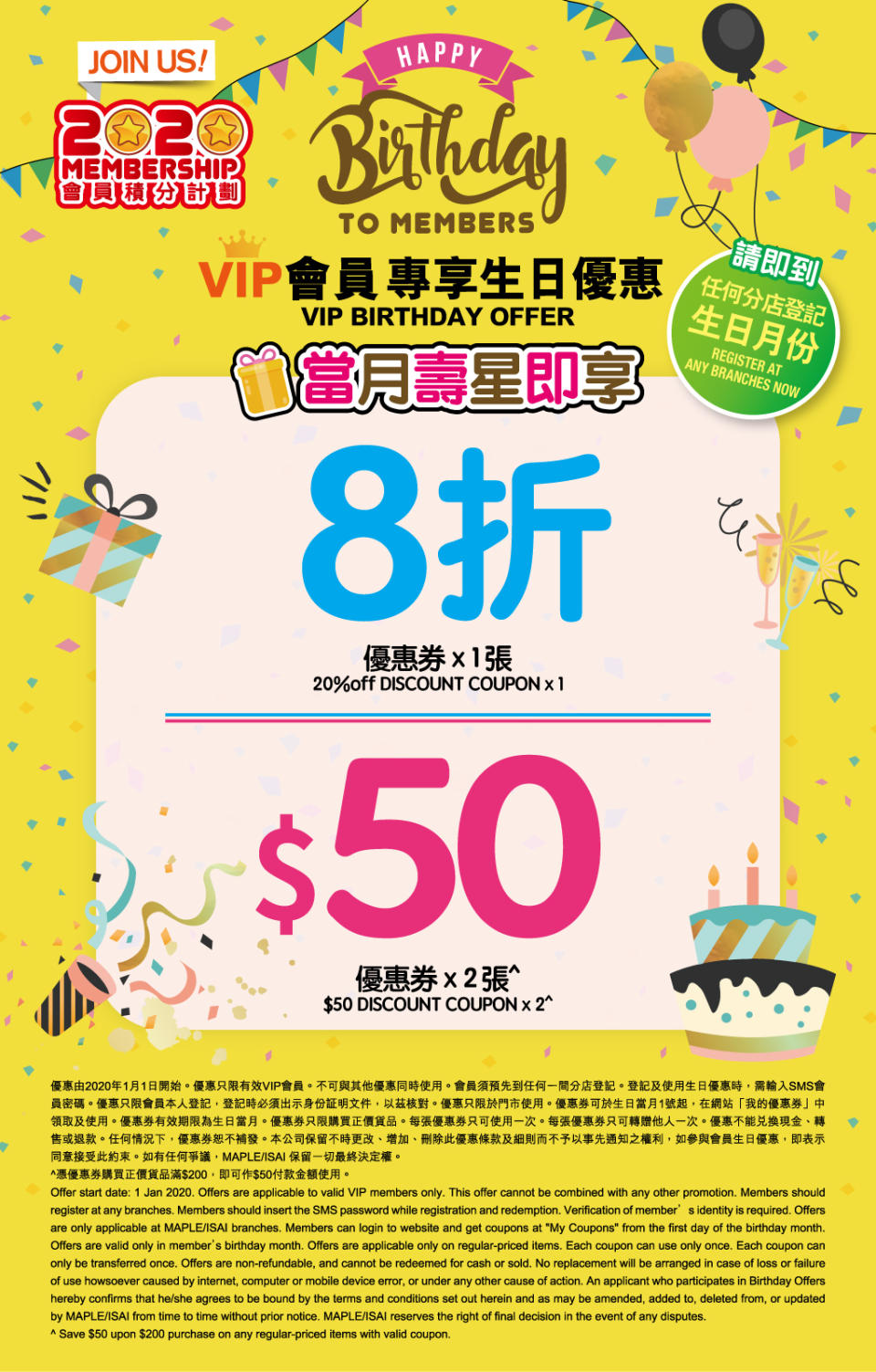 【2020最新3月生日優惠】免費歎自助餐、5星級甜品、入場大富翁夢想世界 /食玩買優惠合集