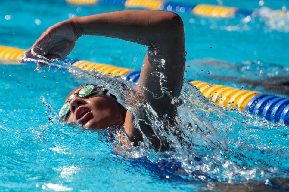 Godby High School swimmers practice at Jack L. McClean Community Center on Wednesday, Oct. 5, 2022.