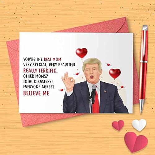 Funny Trump Card For Mom/Grandma - Card For Mom Grandma, Mother's Day, Valentine's Day, Christmas, Anniversary Day, Galentine, Birthday, Happy Mothers Card, Mothers Day Card,