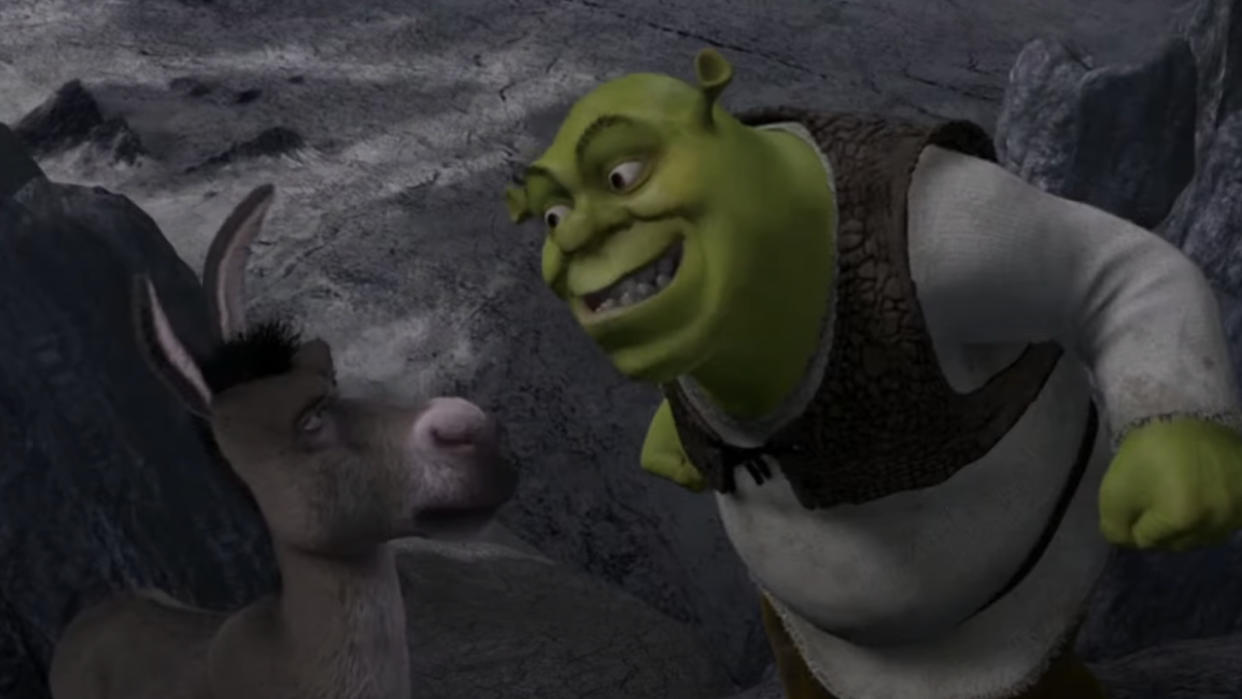  Eddie Murphy and Mike Myers in Shrek. 