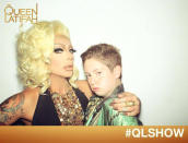 Posing backstage at the Queen Latifah show.Image:Facebook.com/jordvnhaus/