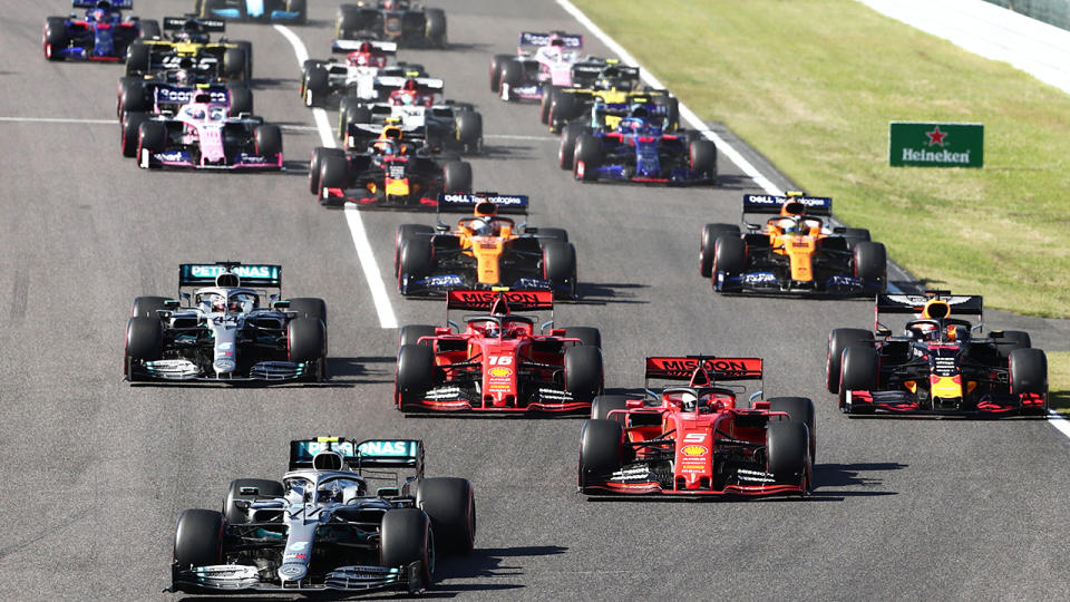 The F1 Japanese Grand Prix has been cancelled for a second year running due to concerns over the coronavirus. (Photo by BEHROUZ MEHRI/AFP via Getty Images)