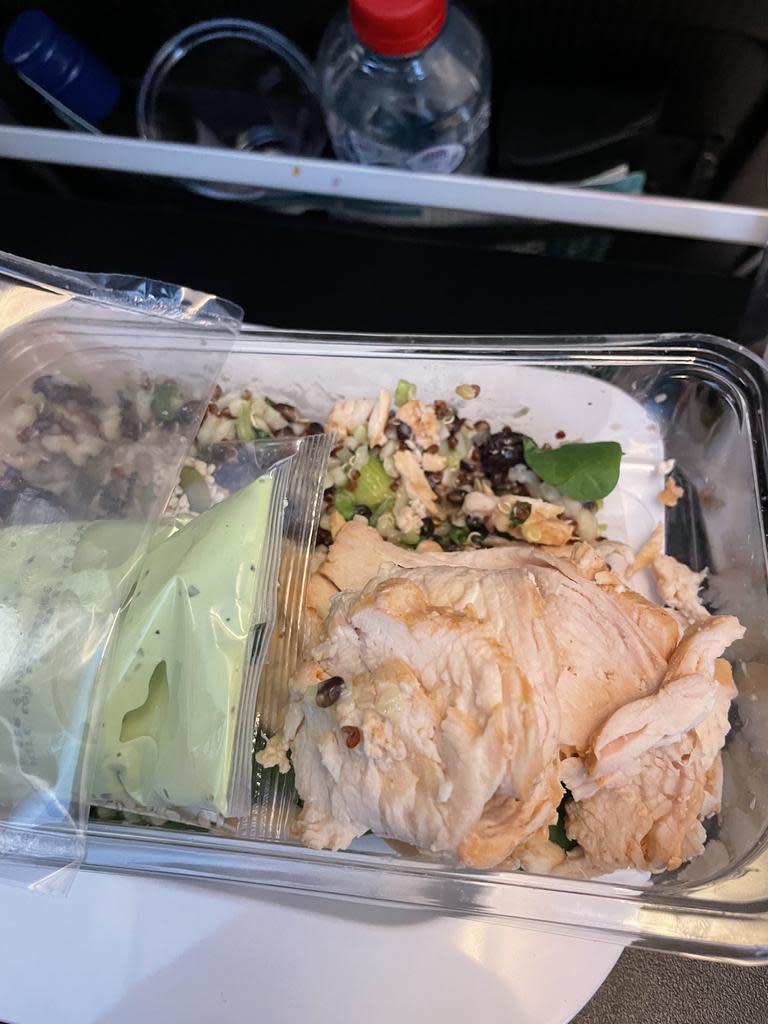 Qantas passenger complains. Picture: Supplied