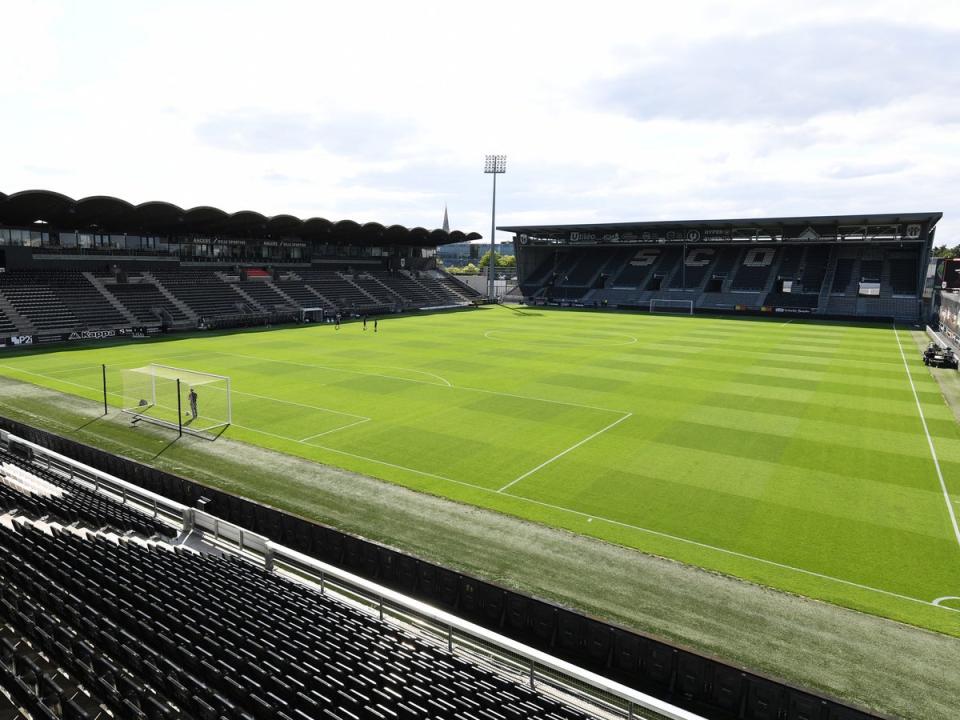 A general view of the Stade Raymond-Kopa (Arsenal FC via Getty Images)