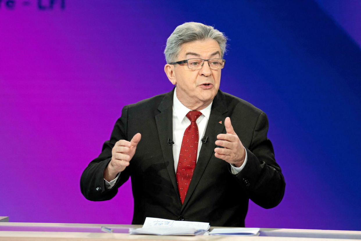 Jean-Luc Mélenchon a aussi assuré qu'un accord avait été trouvé pour que ce soit « le groupe parlementaire le plus important qui présente le candidat à la primature ».  - Credit:Blondet Eliot/ABACA / X07115 / Blondet Eliot/ABACA via Reuters