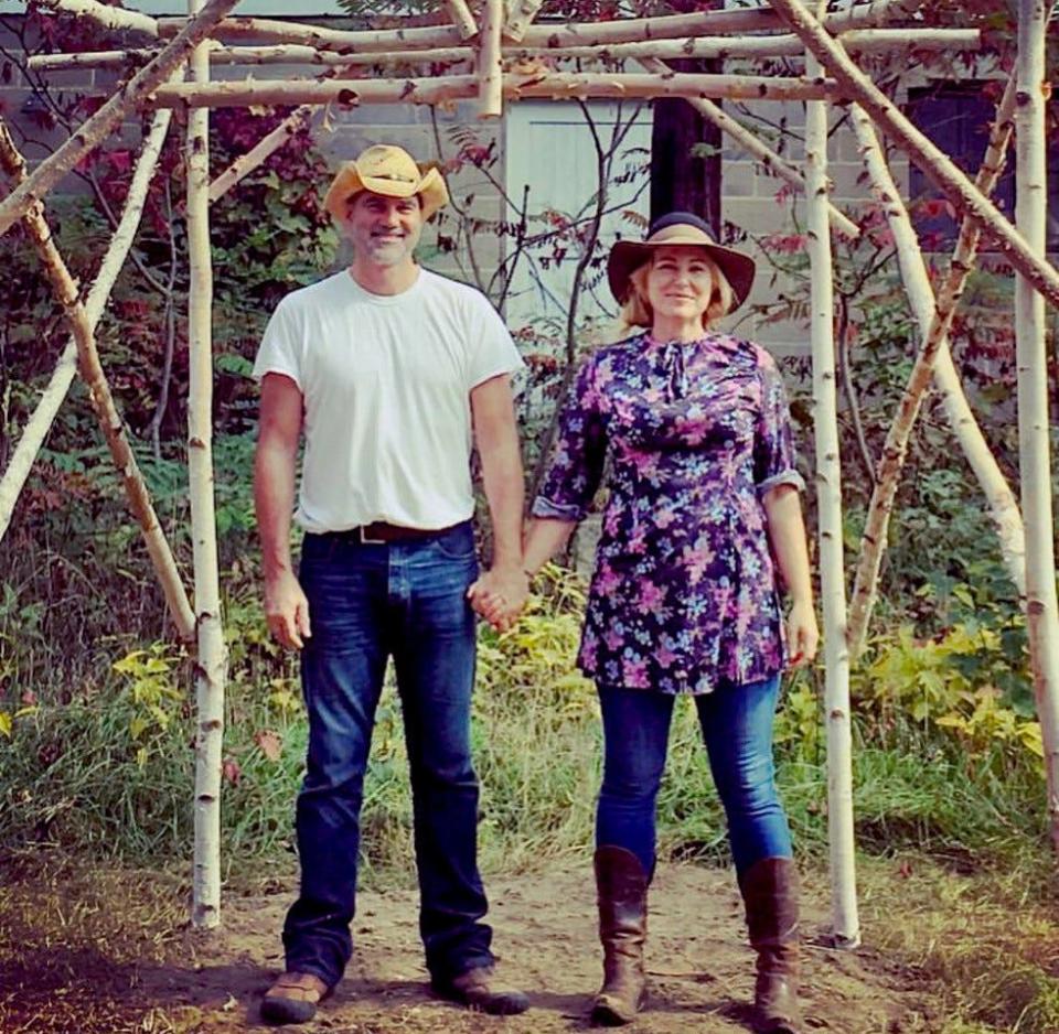 Husband-and-wife team Amy and Kirby Briske took their marriage vows in a private ceremony in rural southwest Michigan at a barn in 2003. They launched their business in 2004 and own three wedding venues in the area, MillCreekWilde, the Blue Dress Barn and Sundance and the Secret Garden.