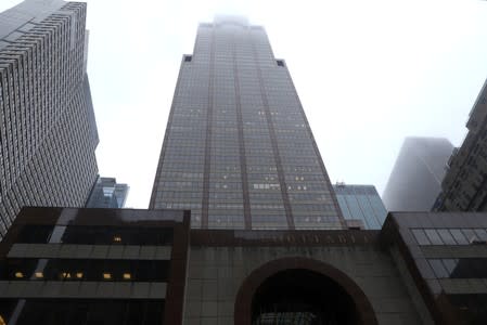 FILE PHOTO: 787 7th Avenue in midtown Manhattan where helicopter crashed in New York