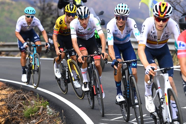 <span class="article__caption">Ayuso scored a breakout third-place at this year’s Vuelta.</span> (Photo: Tim de Waele/Getty Images)