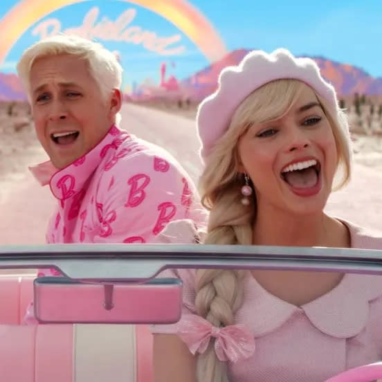 Margot Robbie and Ryan Gosling star as Barbie and Ken in 2023's 