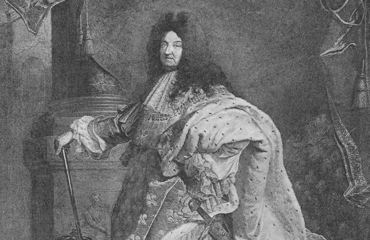 Un portrait de Louis XIV. Illustration. 