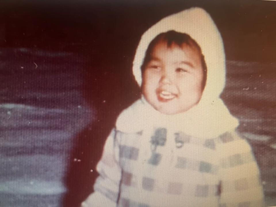 Tauni Sheldon, pictured when she was about three years old. Sheldon has worked to reconnect and rebuild the relationship with her birth mom after she was taken away as part of the Sixties Scoop three hours after birth. (Submitted by Pam Sheldon - image credit)