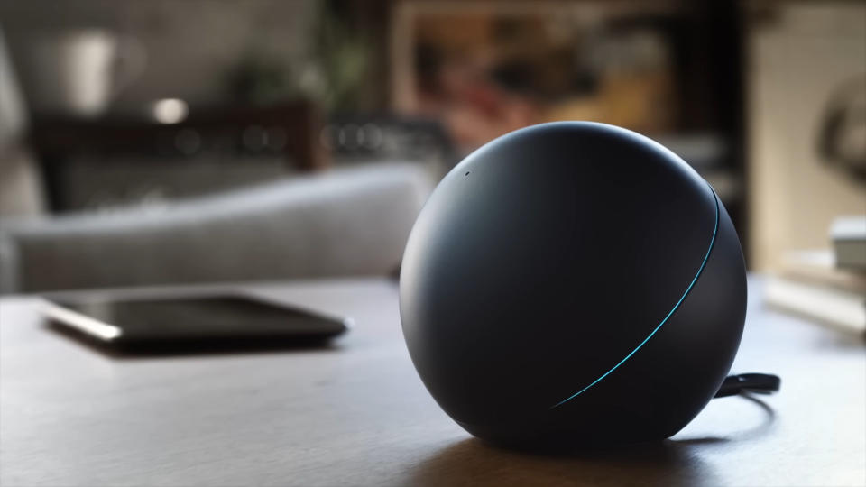 The Google Nexus Q as seen in Google's announcement video