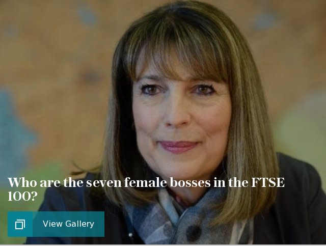 Who are the seven female bosses in the FTSE 100?