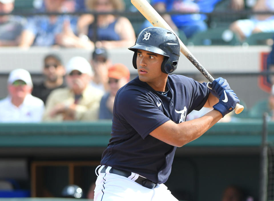 &#x005e95;&#x007279;&#x005f8b;&#x008001;&#x00864e;&#x0065b0;&#x0079c0;Riley Greene&#x003002;(Photo by Mark Cunningham/MLB Photos via Getty Images)