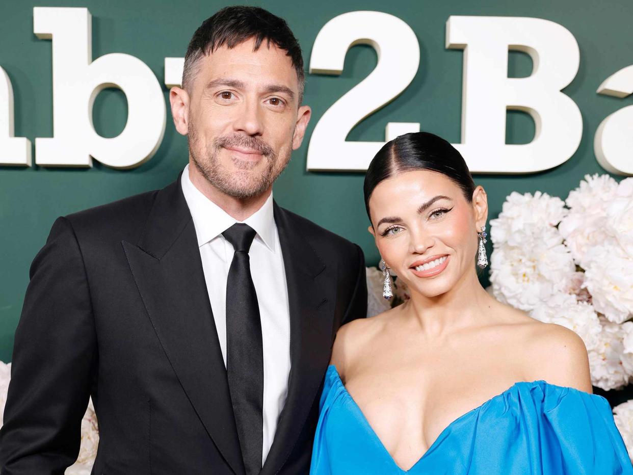 <p>Stefanie Keenan/Getty</p> Steve Kazee and Jenna Dewan at the 2023 Baby2Baby Gala 