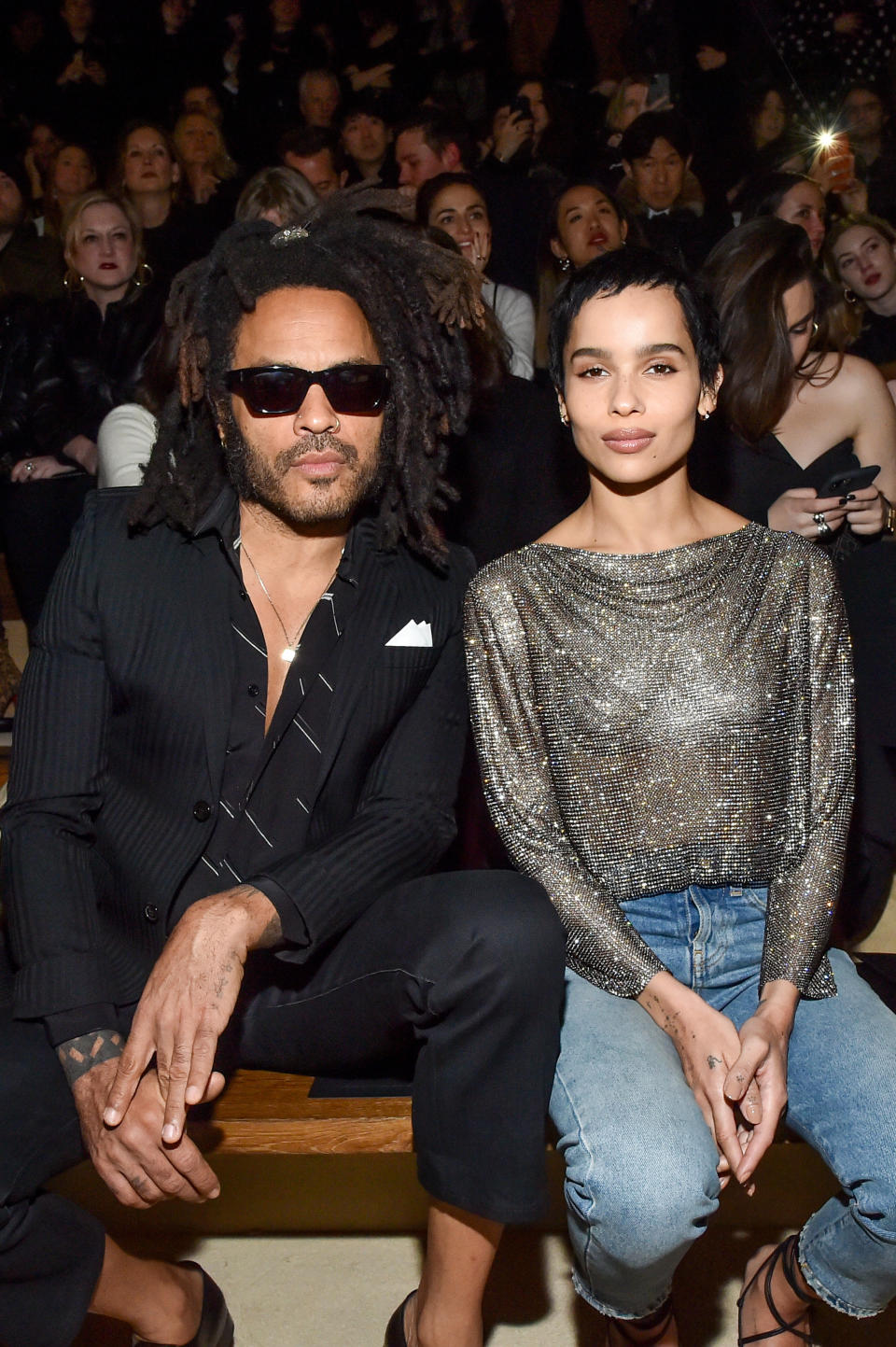 Lenny and Zoe Kravitz