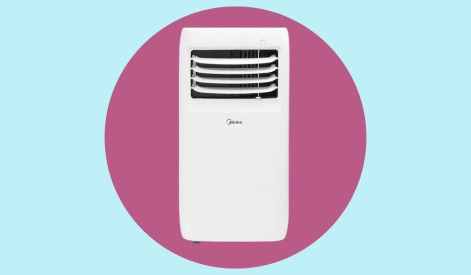 air conditioner on a colorful background