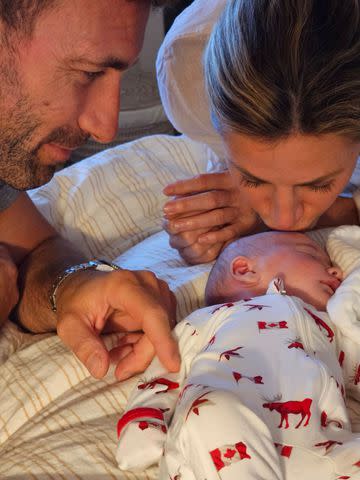 <p>Courtesy of Erin Andrews</p> Erin Andrews shares first photos of her baby Mack