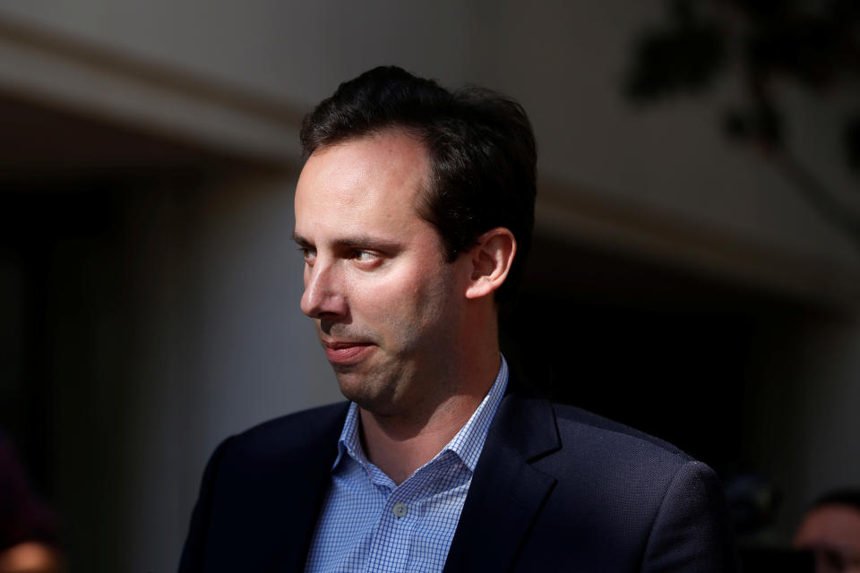 Former Google and Uber engineer Anthony Levandowski leaves the federal court after his arraignment hearing in San Jose, California, U.S. August 27, 2019.  REUTERS/Stephen Lam