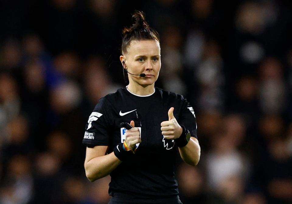 Welch’s journey started long before when she was working as an NHS administrator in 2010, and it was not until 2019 that she managed to become a full-time official (Action Images via Reuters)