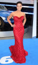 <b>Who:</b> Michelle Rodriguez<br><br> <b>Wearing:</b> Chagoury Couture<br><br> <b>Where:</b> "Fast & Furious 6" world premiere in London