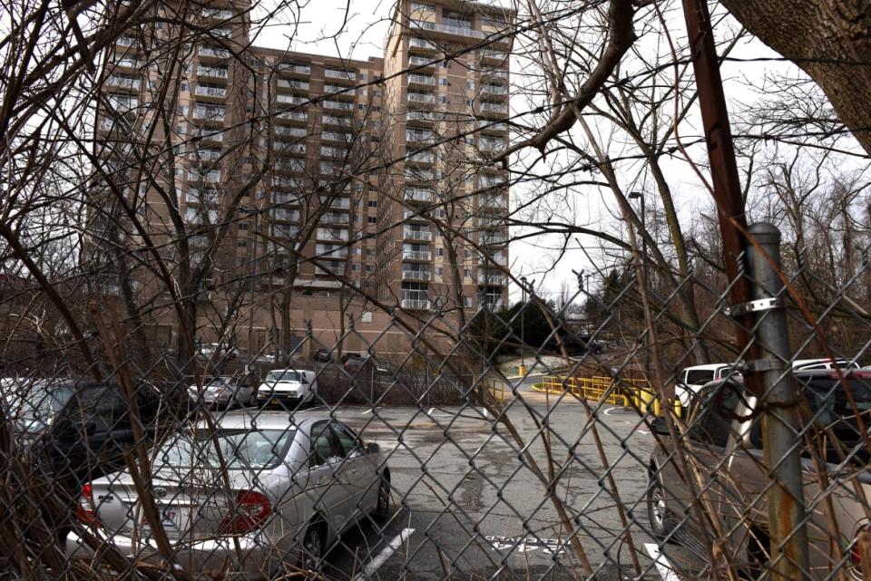 <div class="inline-image__caption"><p>An apartment building soars over a parking lot, believed to have been built over an African American cemetery, in Bethesda, MD on Jan. 27, 2017. Historians and activists fear that the area’s history is literally being paved over by rampant development.</p></div> <div class="inline-image__credit">Michael Robinson Chavez/The Washington Post via Getty Images</div>