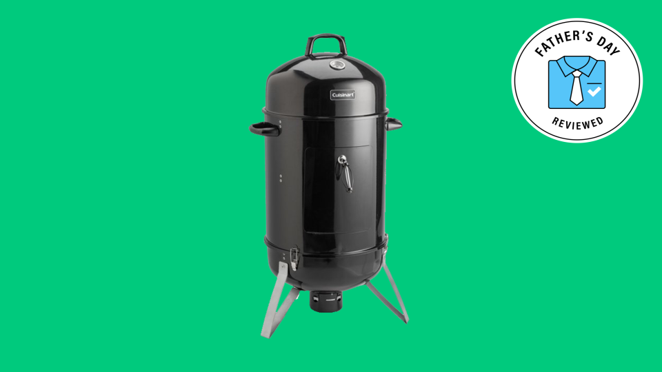 The Cuisinart Charcoal Vertical Food Smoker is a great gift for the dad that likes to cook his fresh catch.