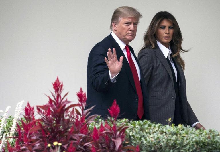 Melania Trump breaks silence over President's alleged 'porn star affair' after staying home during Davos trip