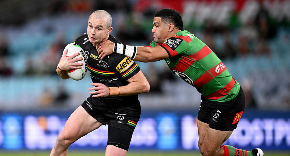 Dylan Edwards produced another outstanding performance for Penrith in the big win over NRL strugglers, South Sydney. Pic: Getty 