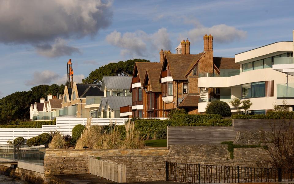 'A curious architectural hodge-podge': houses alongside Sandbanks' beachfront