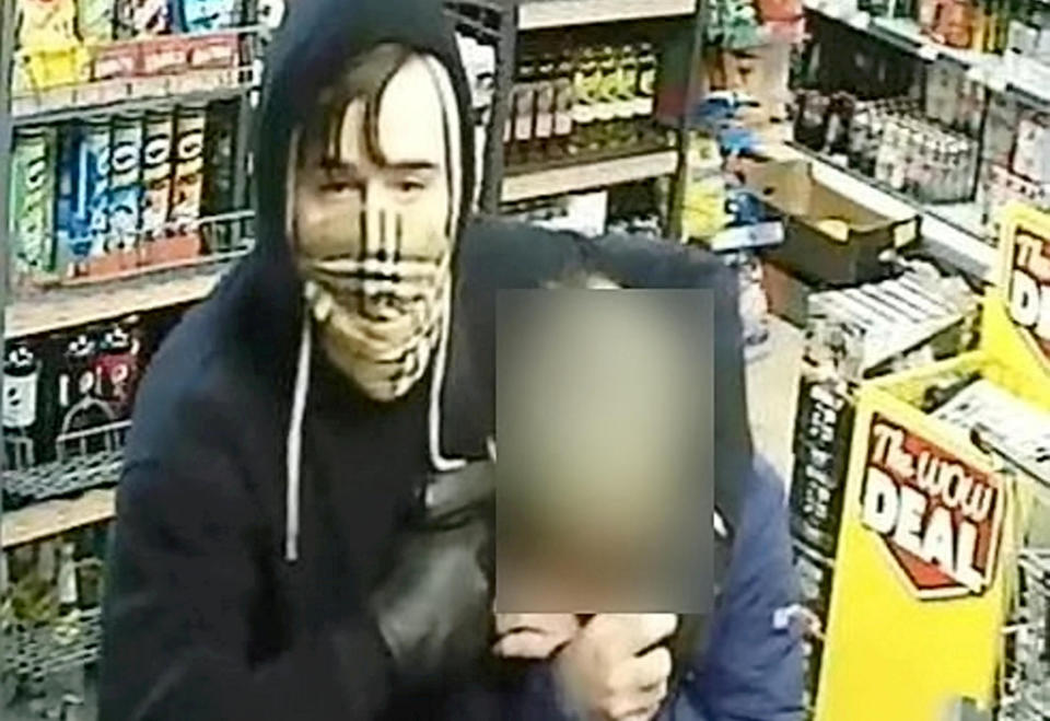 Robert Childerley grabbed the terrified woman in a headlock (Picture: SWNS)