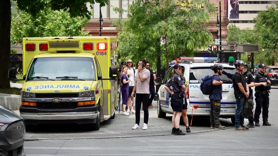 A fatal work accident took place in Montreal's commercial district Wednesday.