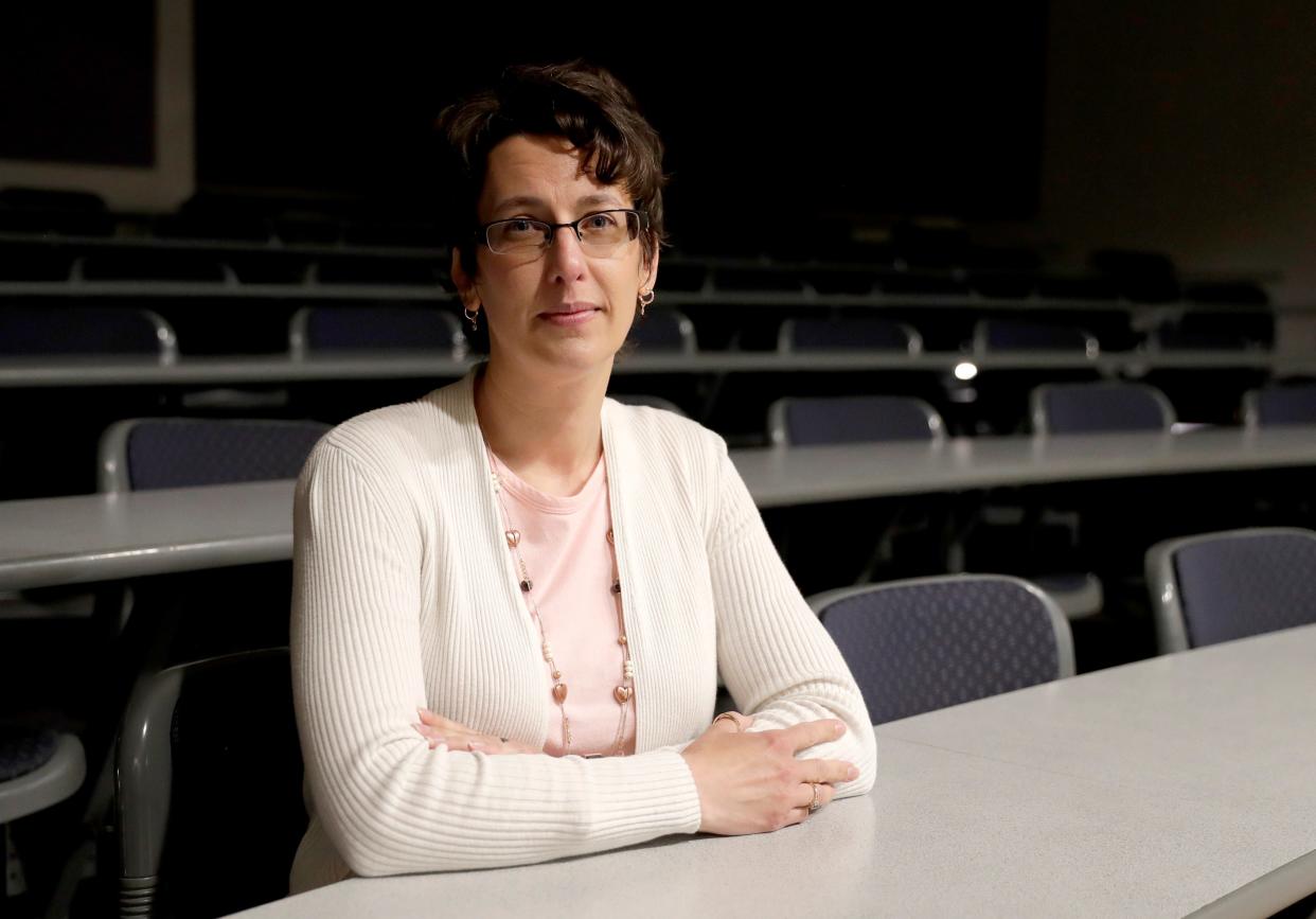 Erica Barnett-Southworth, associate professor of teacher education at St. Norbert College, is pictured on June 28, 2022, in De Pere, Wis.