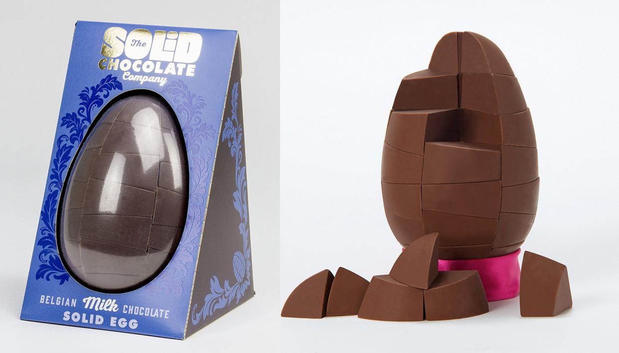 Solid chocolate Easter egg