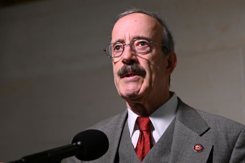 Rep. Engel arrives to hear testimony from U.S. Ambassador to the European Union Sondland as part of the impeachment inquiry led by the House Intelligence, House Foreign Affairs and House Oversight and Reform Committees in Washington