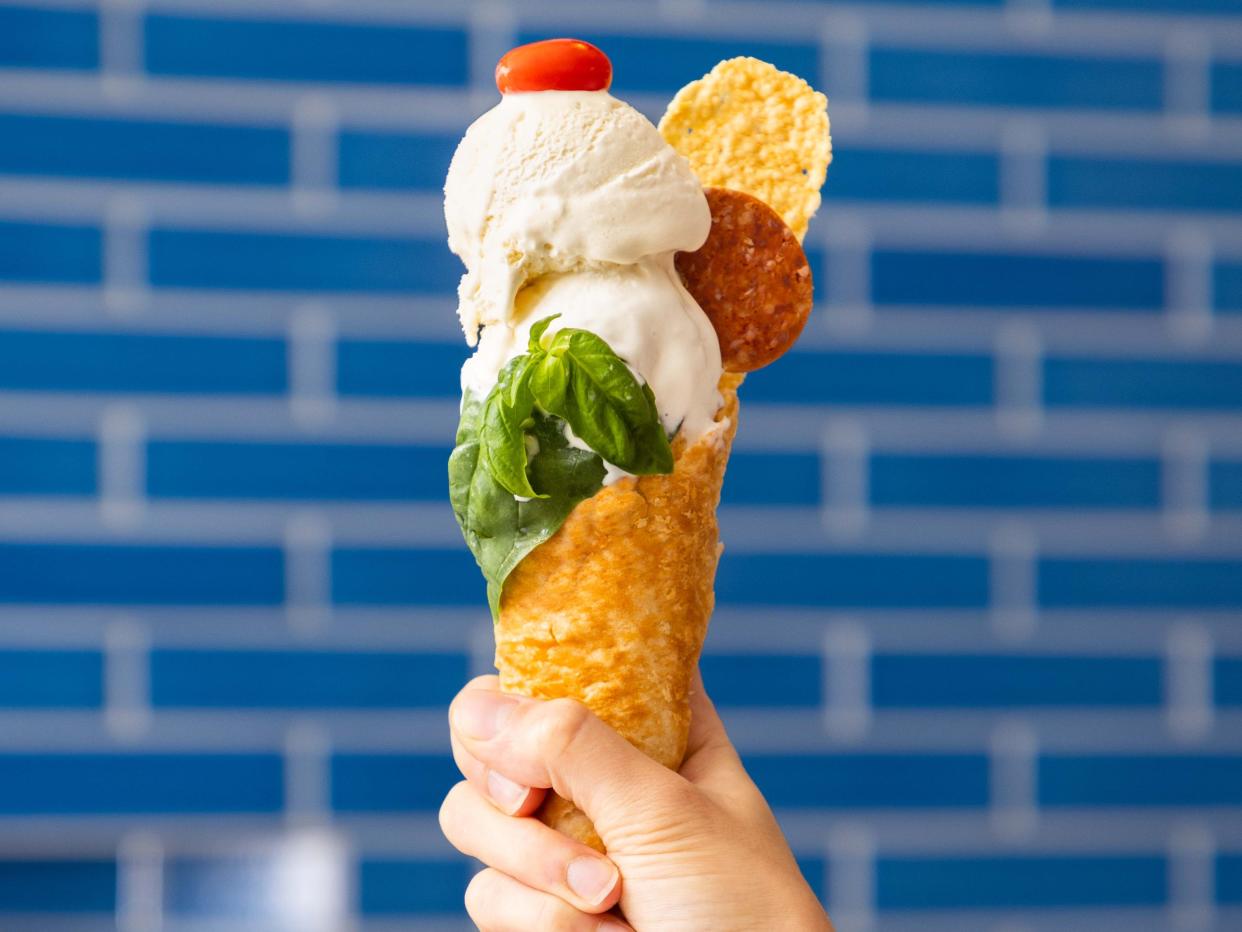 DiGiorno’s Croissant Crust ice cream cones.