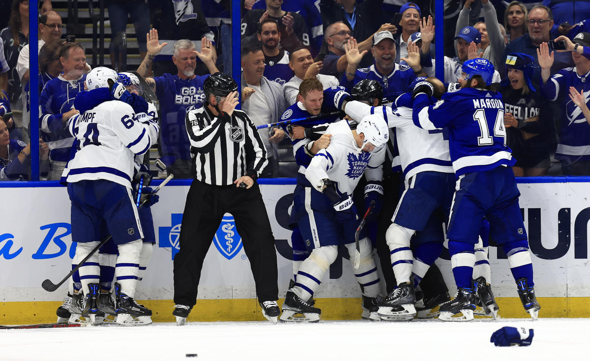 Leafs edge Lightning in OT, end run of playoff futility