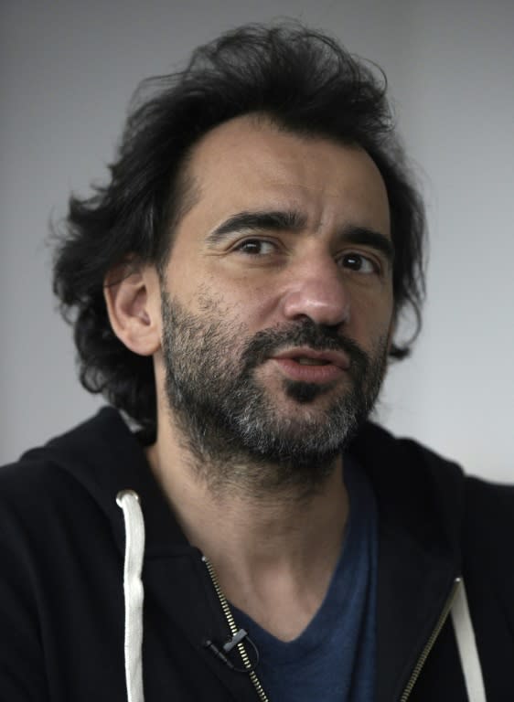 Argentine director Pablo Trapero speaks during an interview with AFP in Buenos Aires, on August 26, 2015, after his film 'El Clan' became local box-office hit with more than 1.5 million spectators in almost two weeks